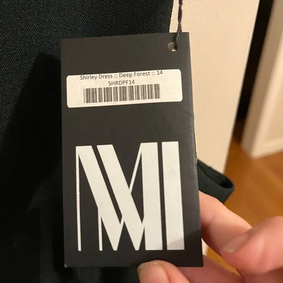 MM Lafleur Dark Green Midi Dress - Picture 3 of 4